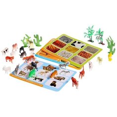 Развивающий набор сортер «Изучаем животных», по методике Монтессори Iq Zabiaka