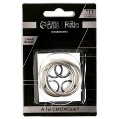 Подарки Металлическая головоломка "Умные гвозди №22"