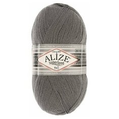 Пряжа "Superlana tig" 25% шерсть, 75% акрил 570м/100гр (87 угольно-серый) Alize