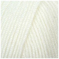 Пряжа "Baby Best" 10процентов бамбук, 90процентов акрил 240м/100гр (55 белый) Alize