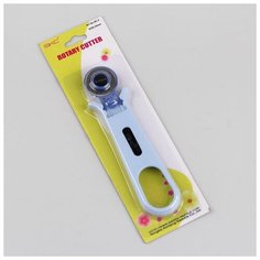 Нож раскройный, d = 28 мм, 15 × 3,5 см, цвет голубой No Brand