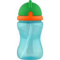 Поильник LUBBY 320мл, с трубочкой, с 9 месяцев
