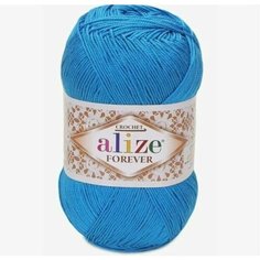 Пряжа Alize Forever ализе форевер 50 г/300 м (100% микрофибра) 245 Голубой Сочи