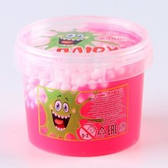 Слайм с шариками, контейнер 90 гр (ассорти)