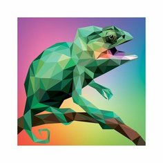 Алмазные узоры «Хамелеон» 30 × 30 см Origami
