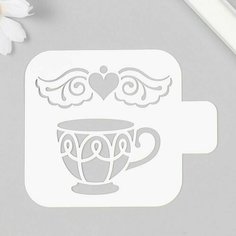 Трафарет Чашка 9х9 см Китай