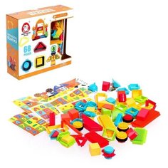 Конструктор игольчатый BRISTLES «Робот», 68 деталей Без бренда