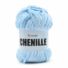 Пряжа для вязания YarnArt Chenille, 100г, 90м (100% микрополиэстер) (549 голубой), 5 мотков
