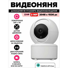 Видеоняня беспроводная с камерой видеонаблюдения wifi и ночным видением Китай