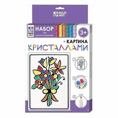MaxiToys Картина кристаллами «Букет цветов», 12 × 18 см