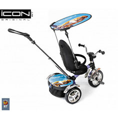 Кол. велосипед Lexus trike original ICON 3 RT колеса EVA+большое сиденье, цвет silver-blue pum Rich Toys