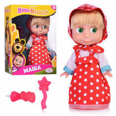 Кукла Маша 15 см, "Маша и Медведь" без звука, аксесс, в коробке Карапуз