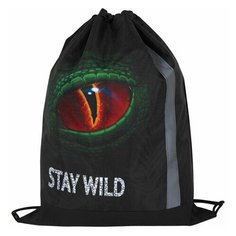 Мешок для обуви юнландия плотный светоотражающая полоса 46х36 см "Stay wild", 2 шт