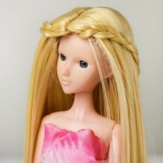 Волосы для кукол «Прямые с косичками» размер маленький, цвет 613 NO Name