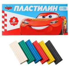 Пластилин 6 цветов 90 г , Тачки ТероПром