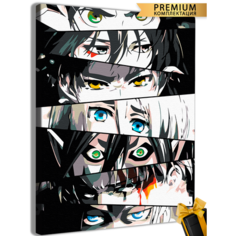 Картины по номерам Атака титанов Аниме Микаса 40x50