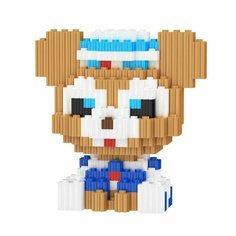 Конструктор из мини блоков 3d коричневый мишка Homestic