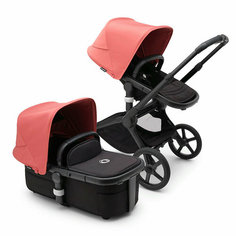 Коляска 2в1 Bugaboo Fox 5, цвет Black / Sunrise Red