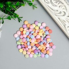 Арт Узор Бусины для творчества пластик "Розочки пастельных тонов" набор 20 гр 0,8х0,8х0,5 см