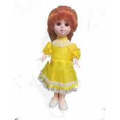 Кукла Ксюша М1, 35 см, в желтом платье в коробке Мир кукол