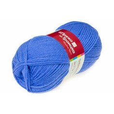 Пряжа Троицкая Подмосковная голубая пролеска (0520), 50%шерсть/50%акрил, 250м, 100г, 3шт