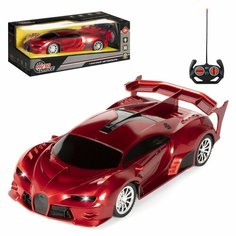 Машинка гоночная BUGATTI на пульте управления, машина на радиоуправлении, радиоуправляемая, игрушечная, детская, игрушка, цвет Красный Нет Бренда