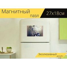 Магнитный пазл "Ягоды, филиал, мороз" на холодильник 27 x 18 см. Lots Prints