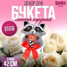 Мягкая игрушка на палочке «Для тебя», енот, 42 см Milo Toys