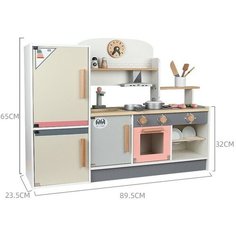 Игровой набор кухонька «Классика» 89,5×26×66 см без бренда