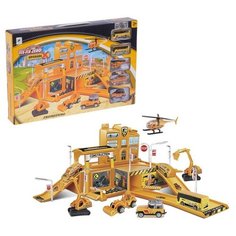 Парковка «Строительство здания», 4 машины + 1 вертолет Noname