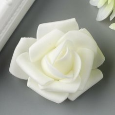 Розочка из фоамирана, экру d-4 см (20 шт) Noname