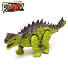 Динозавр «Анкилозавр» работает от батареек, световые и звуковые эффекты, цвет зелёный Noname