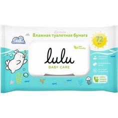 Туалетная бумага Lulu влажная детская 72шт х3шт Lulu