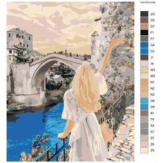 Картина по номерам,"Живопись по номерам",80 x 100, A5II-RDG-4168, девушка