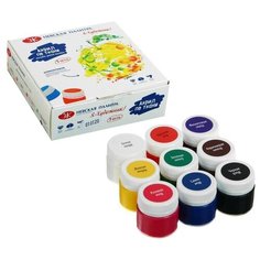 Краска по ткани, набор 9 цветов х 15 мл, ЗХК "Я - Художник!", акриловая на водной основе, (228411540) Невская палитра