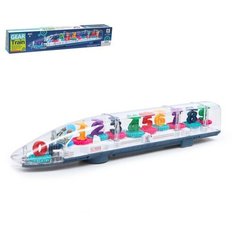 Поезд «Шестерёнки», свет и звук, работает от батареек Noname