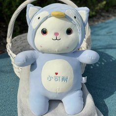 Мягкая игрушка D-JOy Кот 35 см подушка обнимашка, в костюме Пингвина TOY Island