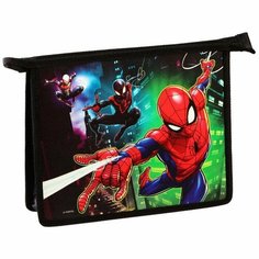 Папка для тетрадей А5, на молнии, пластик, Человек-паук Marvel