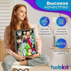 Алмазная мозаика HOBKIT "Рик и морти-3 30х40 " 40х30 размер холста,