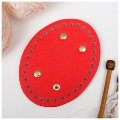 Основа для вязаных изделий кожзам "Овал" микс 9,5х12 см Noname