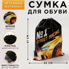 Сумка для обуви «Street racing», 41х30х0,5 см Art Fox