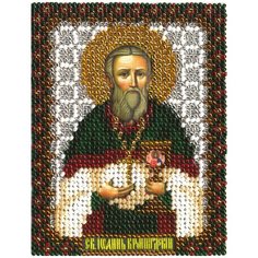 PANNA Набор для вышивания Икона Святого Праведного Иоанна Кронштадтского 8,7 x 10,5 см (CM-1397)