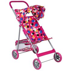 Прогулочная коляска Buggy Boom Mixy (8008) розовый/цветные круги