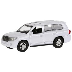 Внедорожник ТЕХНОПАРК Toyota Land Cruiser 1:32, 12.5 см, белый