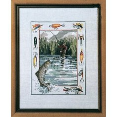 Набор для вышивания Рыбалка 26 x 33 см OEHLENSCHLAGER 73-99158