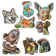 Пазл Larsen "Счастливые лесные животные", 42 детали (CZ2)