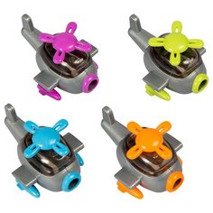 Точилка пластиковая Мульти-Пульти "Вертолет Енота" 1 отверстие, 4 цвета, дисплей