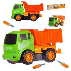 Машинка-конструктор "Грузовик", в наборе с инструментами, в пакете, 23x17x8 см Junfa Toys