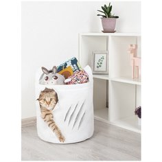 Корзина для игрушек JoyArty "Кот с царапиной" 35x35 см