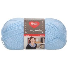 Пряжа для вязания Red Heart Margareta 50гр 257м (100% акрил) (01107 св.-голубой), 10 мотков